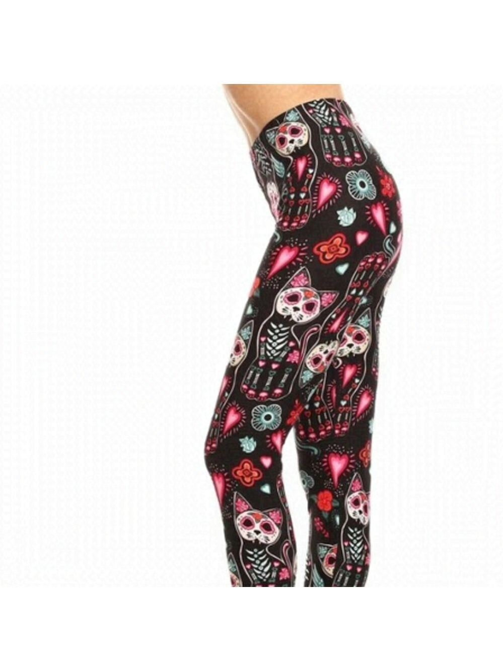 LEGGINGS DEPOT Cat Animal Print Full length Leggings Size 18-26 NWT
